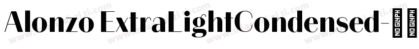 Alonzo ExtraLightCondensed字体转换